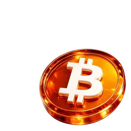 Золотая монета Bitcoin