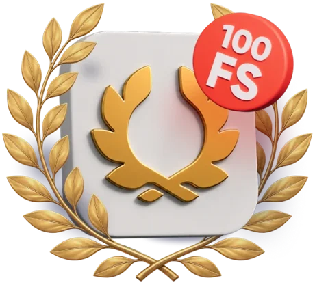 100 FS за приложение — эмблема Olymp